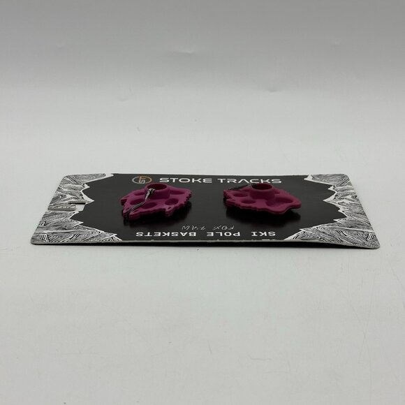 Stoke Tracks - Purple Fox Paw Ski Pole Baskets (Set of 2) - Brand New! - Picture 3 of 8